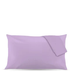 Coppia federe in cotone Basik lilla