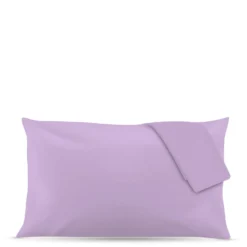 Coppia federe in cotone Basik lilla