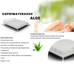 Coprimaterasso matrimoniale Aloe Vera Datex