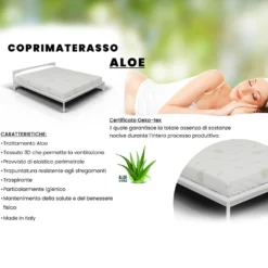 Coprimaterasso singolo Aloe Vera Datex