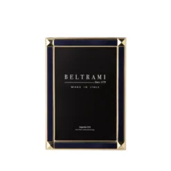 Cornice blu zaffiro e oro foto 10x15 cm Beltrami con argento Miro Silver