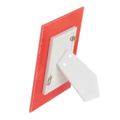 Cornice rosso graffiti con argento Miro Silver, per foto da 6x9 cm