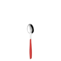 Cucchiaino caffè sfuso rosso in acciaio inox Silhouette