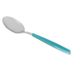 Cucchiaio tavola sfuso azzurro in acciaio inox Silhouette