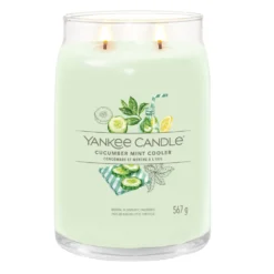 Cucumber Mint Cooler, candela in giara grande Yankee Candle