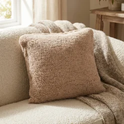 Cuscino arredo cammello sherpa 45x45 cm