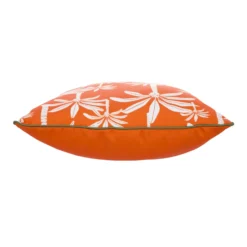 Cuscino arredo idrorepellente 50x50 cm palme arancio