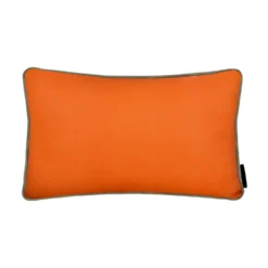 Cuscino arredo idrorepellente 30x50 cm righe arancio