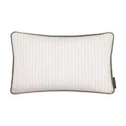 Cuscino arredo idrorepellente 30x50 cm righe beige