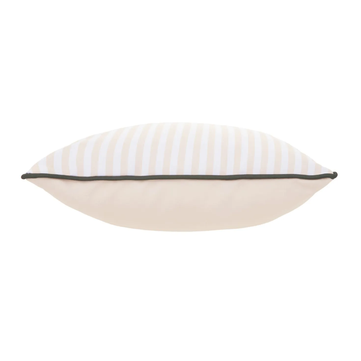 Cuscino arredo idrorepellente 30x30 cm righe beige