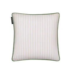 Cuscino arredo idrorepellente 30x30 cm righe beige