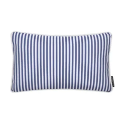 Cuscino arredo idrorepellente 30x50 cm righe blu