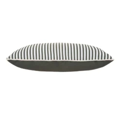 Cuscino arredo idrorepellente 30x50 cm righe grigio