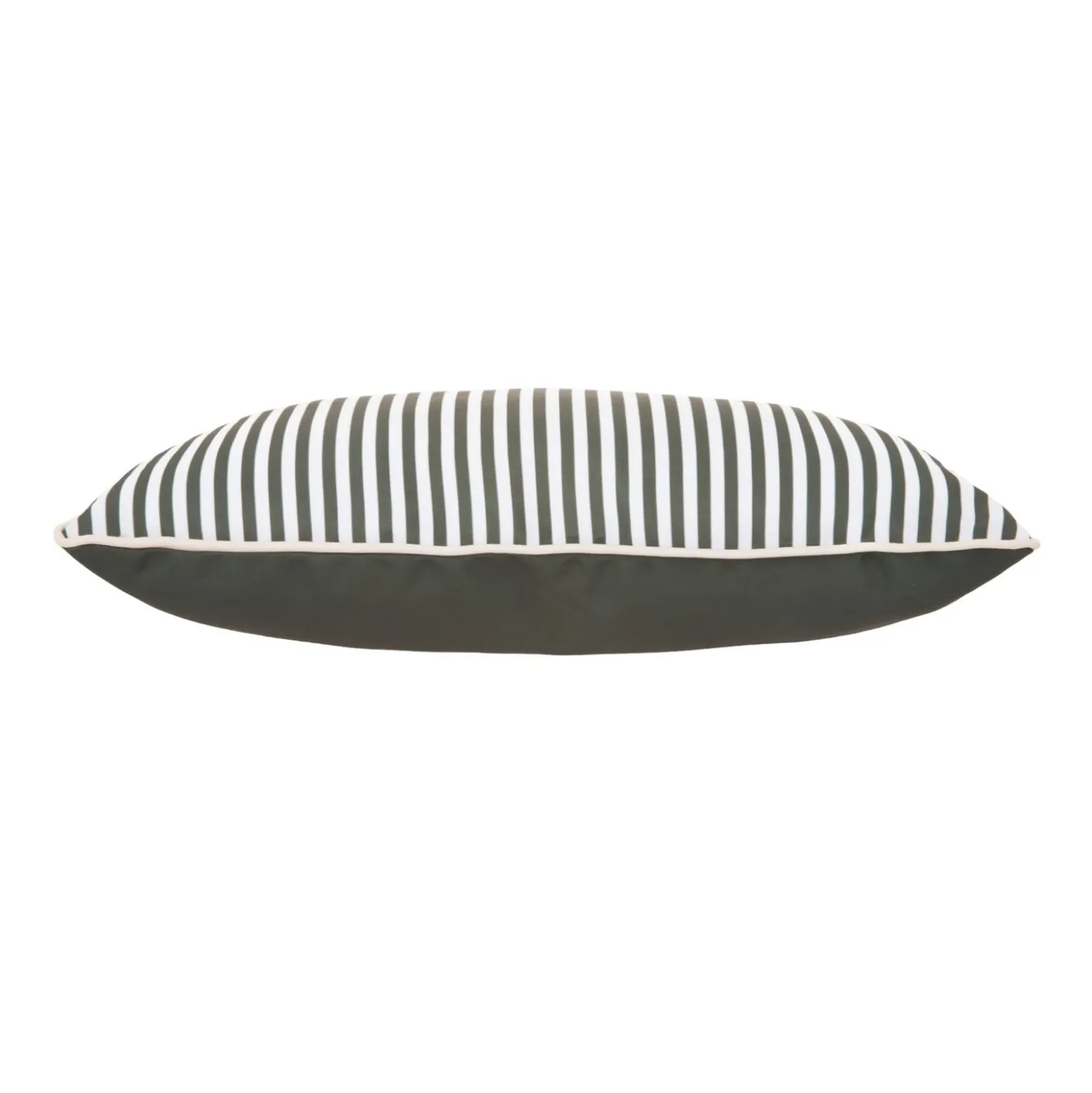 Cuscino arredo idrorepellente 30x50 cm righe grigio