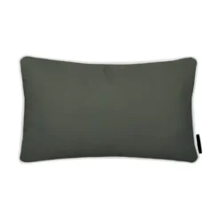 Cuscino arredo idrorepellente 30x50 cm righe grigio