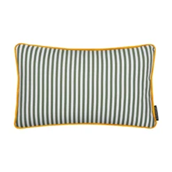 Cuscino arredo idrorepellente 30x50 cm righe verde