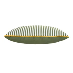 Cuscino arredo idrorepellente 30x50 cm righe verde