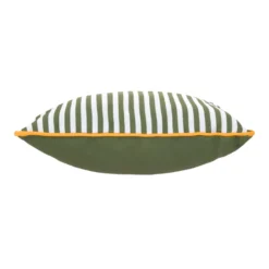 Cuscino arredo idrorepellente 30x30 cm righe verde