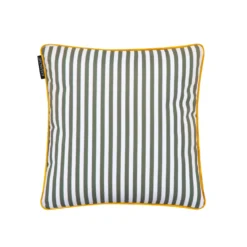Cuscino arredo idrorepellente 30x30 cm righe verde