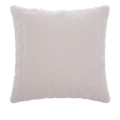 Cuscino arredo latte jaquard sherpa 45x45 cm