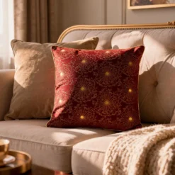 Cuscino arredo 40x40 cm Dandelion bordeaux