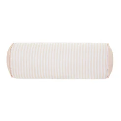 Cuscino cilindrico idrorepellente 18x50 cm righe beige