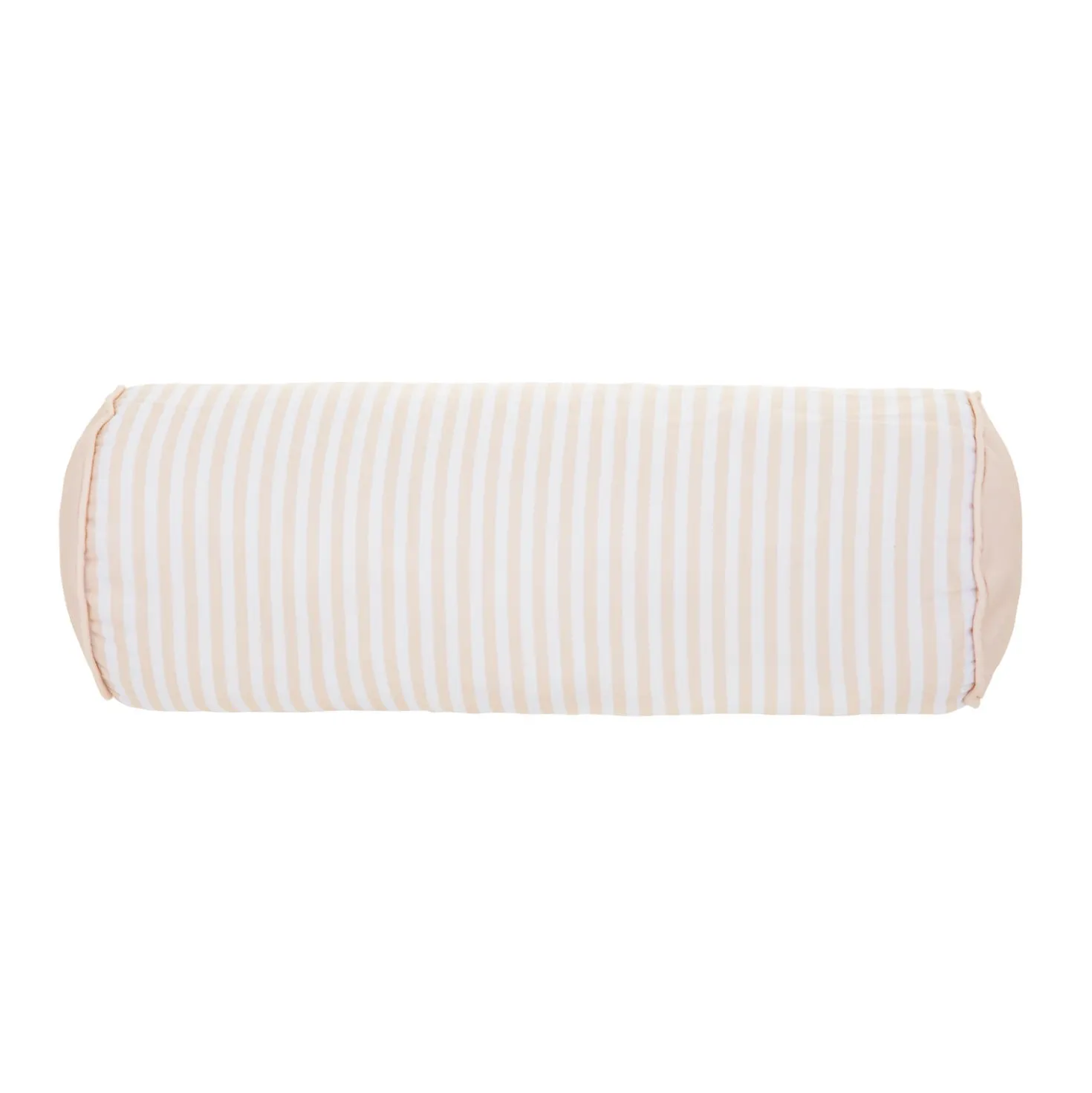 Cuscino cilindrico idrorepellente 18x50 cm righe beige