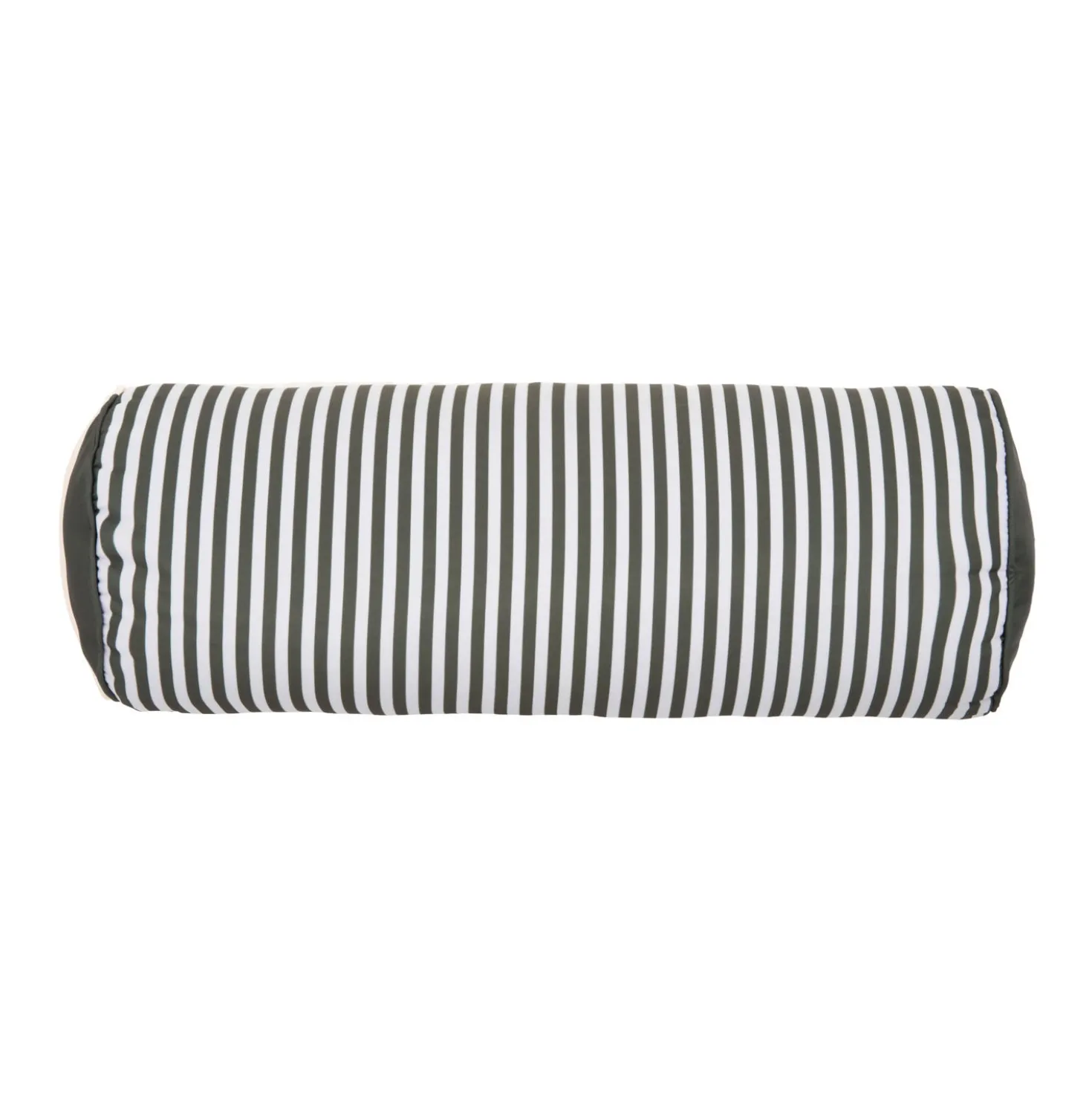 Cuscino cilindrico idrorepellente 18x50 cm righe grigio