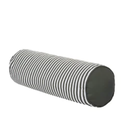 Cuscino cilindrico idrorepellente 18x50 cm righe grigio