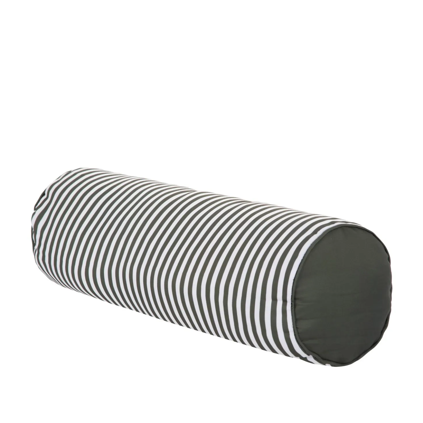 Cuscino cilindrico idrorepellente 18x50 cm righe grigio