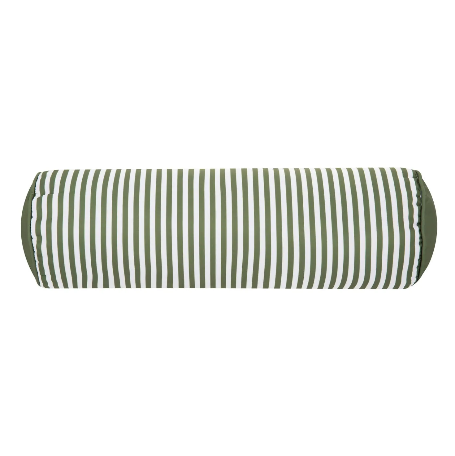 Cuscino cilindrico idrorepellente 18x50 cm righe verde