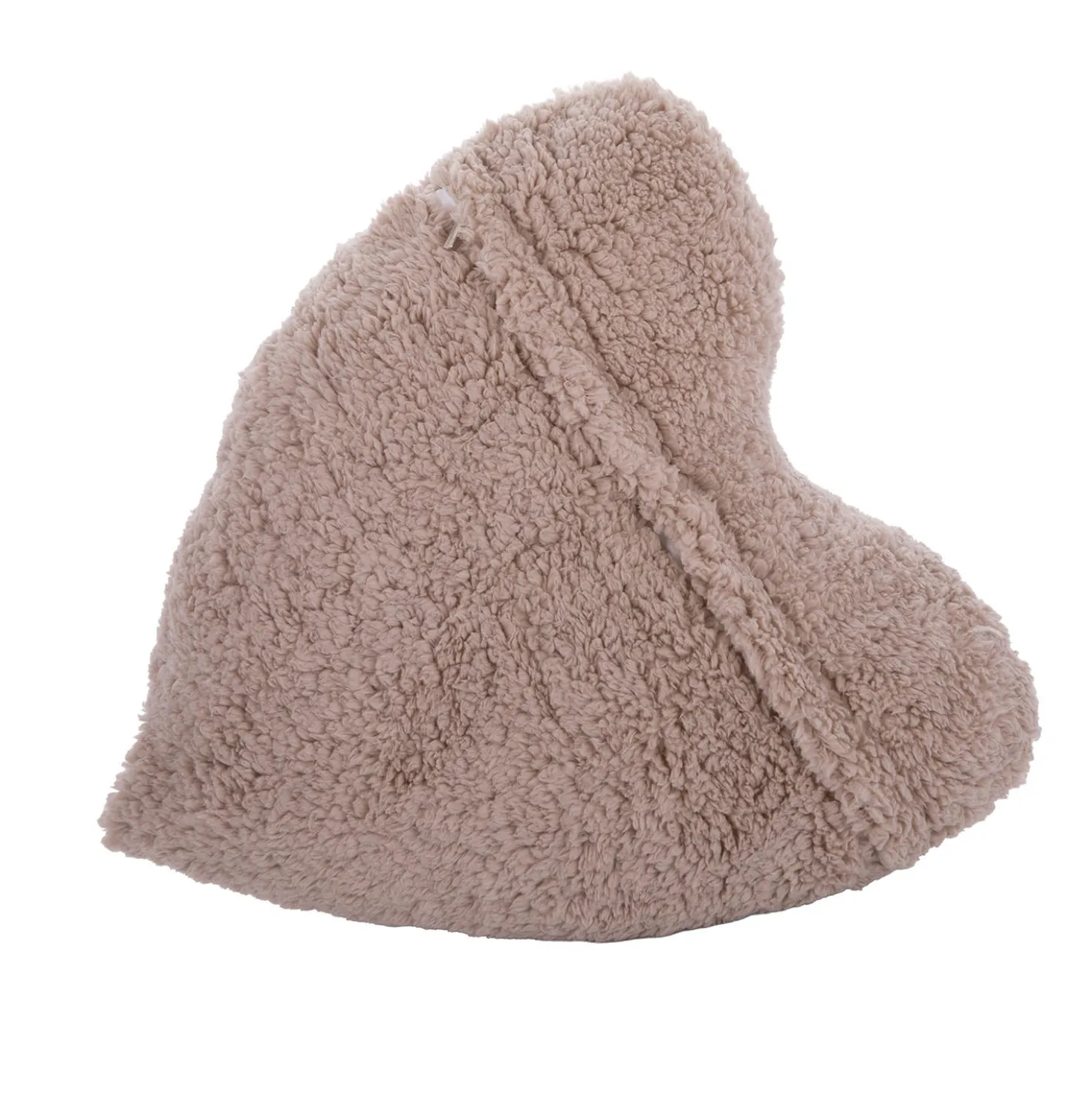 Cuscino cuore arredo cammello sherpa 30x50 cm