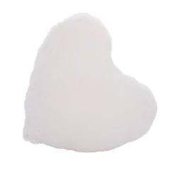 Cuscino cuore arredo latte sherpa 30x50 cm