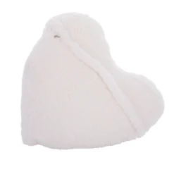 Cuscino cuore arredo latte sherpa 30x50 cm
