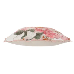 Cuscino divano 45x45 cm fiore rosa