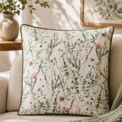 Cuscino divano 45x45 cm fiori colorati