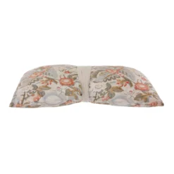 Cuscino divano 33x50 cm fiori corallo