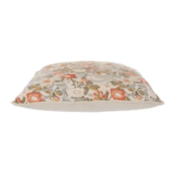 Cuscino divano 45x45 cm fiori corallo