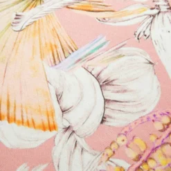 Cuscino divano 45x45 cm fiori e piume