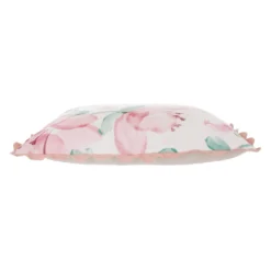 Cuscino divano 45x45 cm fiori rosa