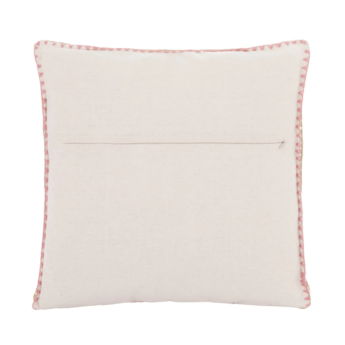 Cuscino divano 45x45 cm fiori rosa cipria