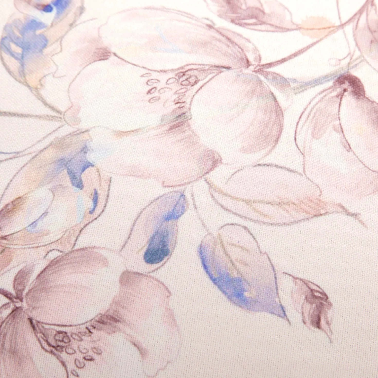 Cuscino divano 45x45 cm fiori rosa cipria