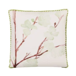 Cuscino divano 45x45 cm fiori verdi