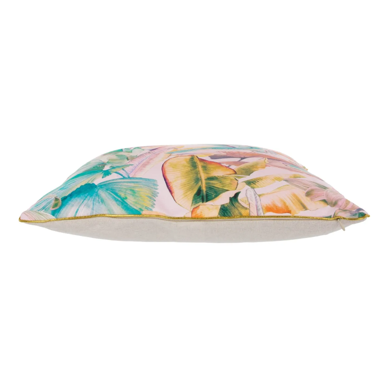 Cuscino divano 45x45 cm foglie acquerello