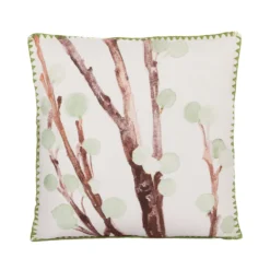 Cuscino divano 45x45 cm foglie verdi