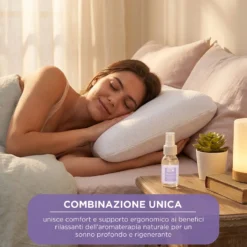 Cuscino guanciale memory con essenza spray