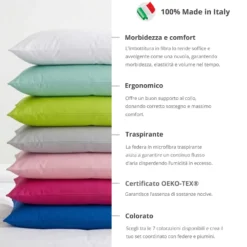 Cuscino guanciale traspirante bianco Softy