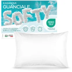 Cuscino guanciale traspirante bianco Softy