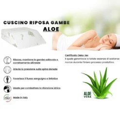 Cuscino posturale per gambe con Aloe Datex