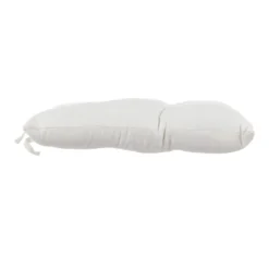 Cuscino sedia 38x38 cm cotone bianco Slub
